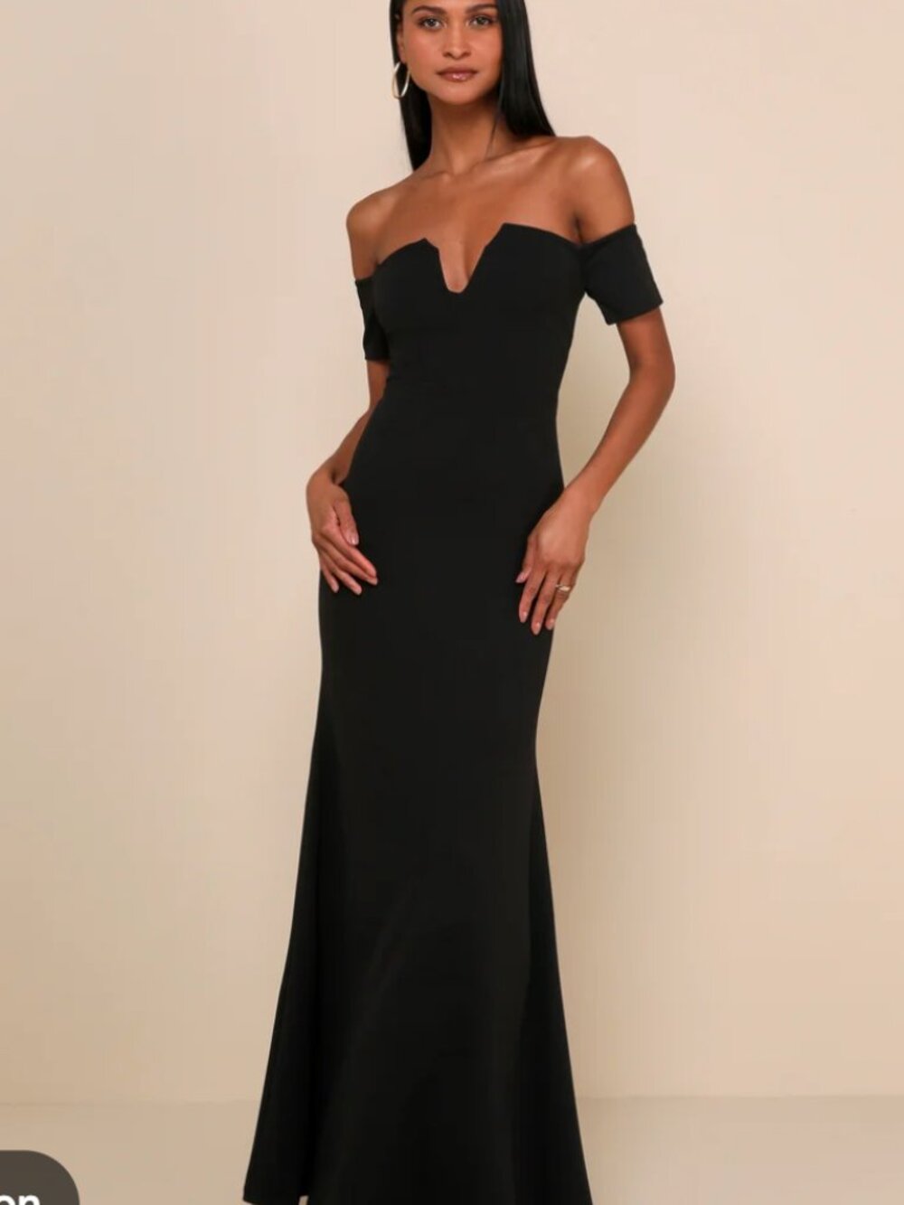 Lulus black off the shoulder dress